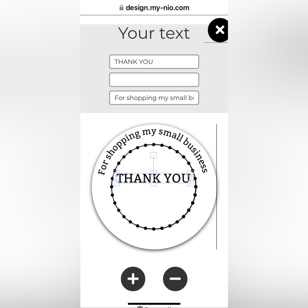 MY-NIO Personalized Rubber Stamp Voucher, create ur stamp on line, NWT - Picture 5 of 16